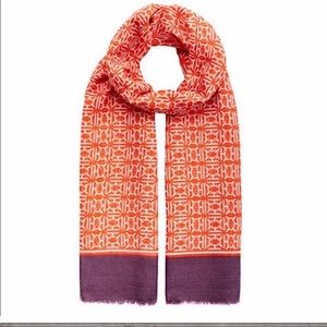 NWT India Hicks Heritage Scarf in Poppy Red